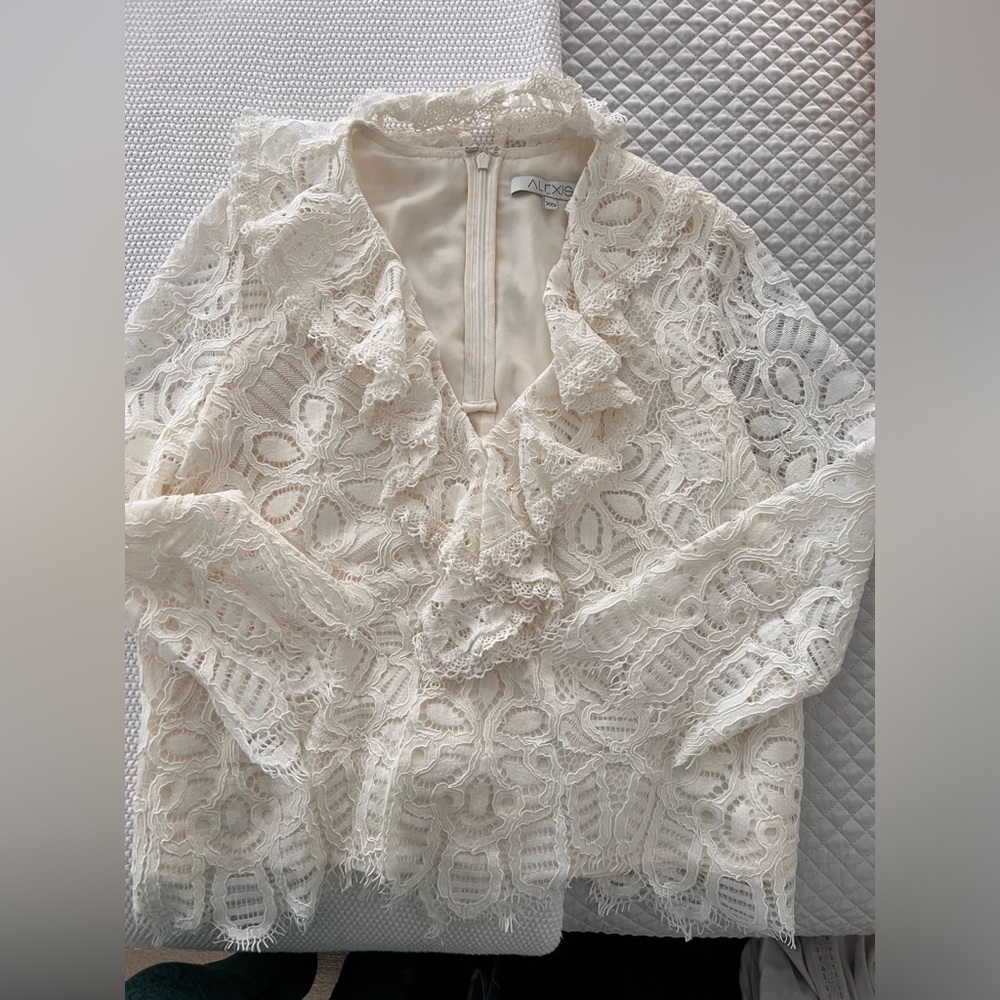 Dressy cream blouse